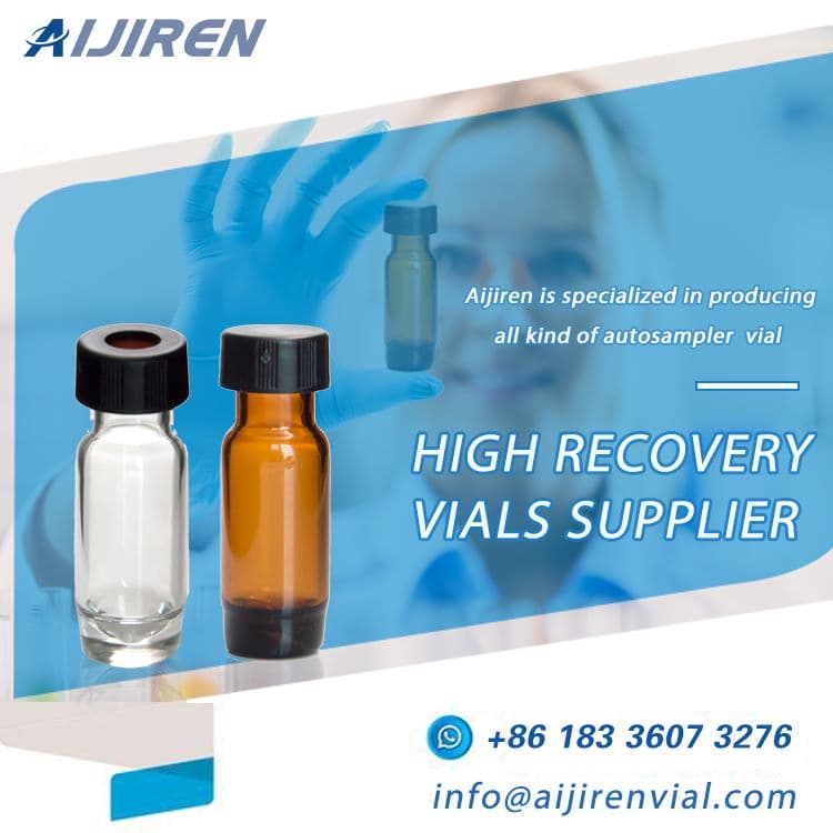 amber HPLC autosampler vials with closures VWR